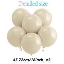 Bóng bay cao su nhiều màu 18 inch/45,72cm - 3 quả bóng bay heli dày cỡ lớn thích hợp cho trang trí sinh nhật, tiệc cô dâu, đám cưới, lễ tốt nghiệp, tiệc theo chủ đề - Nhiều màu - Xem 36