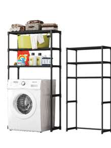 Christmas Shelves Organizer Shelf For Laundry Washing Machine Rack Easy Assembly Metal - 彩色 - 查看 6