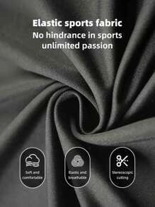 4条装男士健身平角内裤，带口袋，字母印花运动四角裤，速干跑步压缩裤，篮球训练紧身裤，泳装，速干透气 - 黑色 - 查看 12