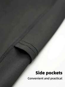 4条装男士健身平角内裤，带口袋，字母印花运动四角裤，速干跑步压缩裤，篮球训练紧身裤，泳装，速干透气 - 黑色 - 查看 9