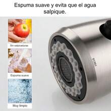 Llave Mezcladora Monomando Para Cocina Moderna Y Duradera Plateada - Plateado - Ver 6