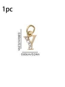 26/1 件，26 个英文字母美甲饰品，带水钻，合金字母美甲配件，DIY 美甲珠宝，美甲字母饰品，吊坠字母 3D 美甲饰品，用于丙烯酸指甲的美甲宝石和水钻，美甲穿孔饰品，美甲珠宝 - 彩色 - 查看 23