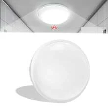 LILIIN LILIIN 15W 24W lampa sufitowa LED zimna biel ciepła biel z czujnikiem ruchu i przełącznikiem DIP Ultracienka lampa sufitowa czujnik radarowy kinkiet lampa panelowa LED IP44 do kuchni sypialnia przedpokój