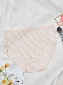 5件装女士加大码高腰圆点舒适内裤 - 彩色 - 查看 2