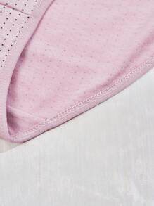 5件装女士加大码高腰圆点舒适内裤 - 彩色 - 查看 9