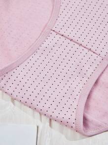 5件装女士加大码高腰圆点舒适内裤 - 彩色 - 查看 8