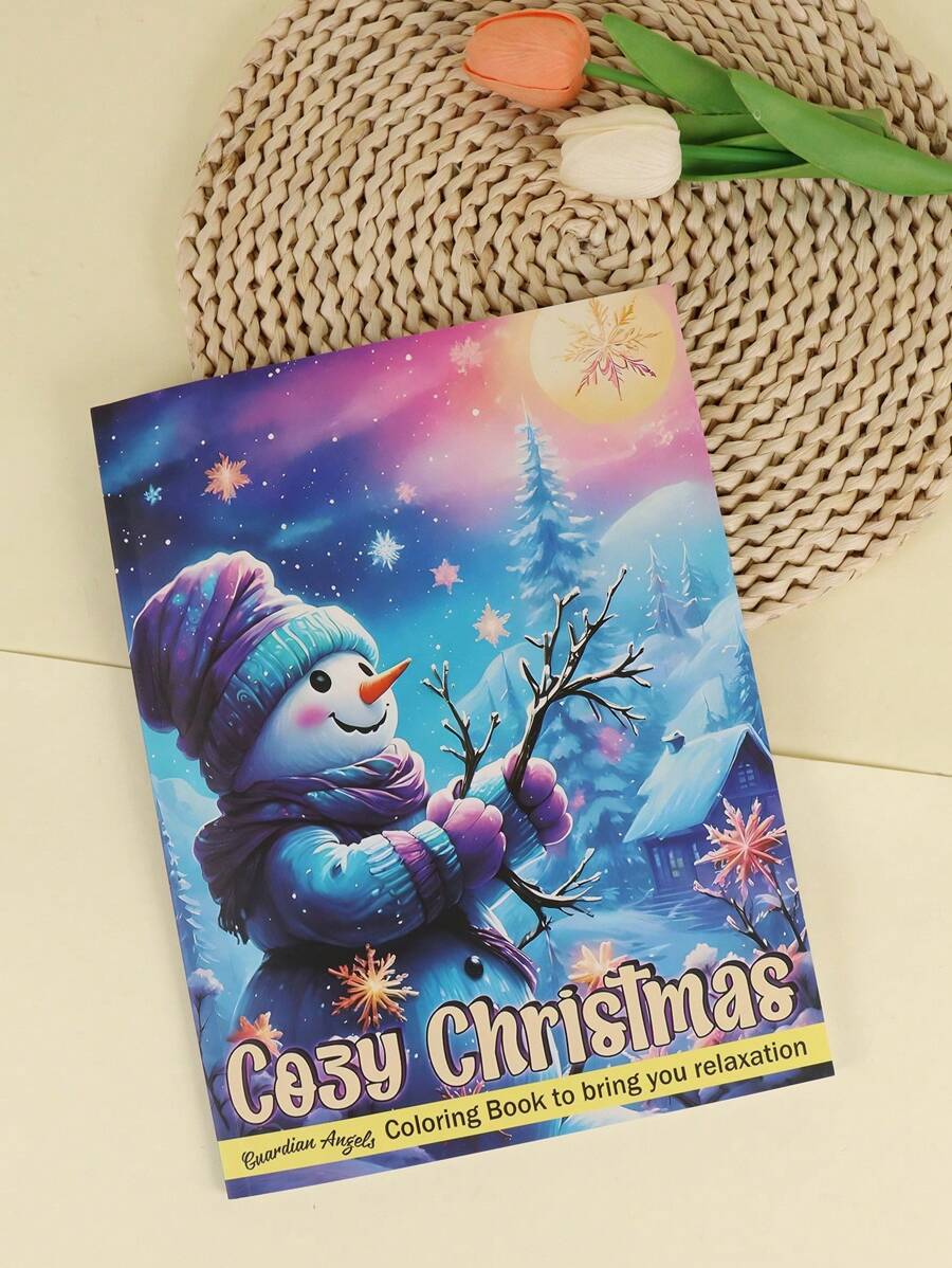 Cozy Christmas: Coloring Book For Adults Featuring Super Cute