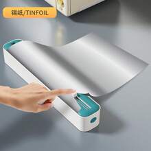 Kitchen Wrap Dispenser With Foil & Cling Film Cutter Box, Fresh Bag Cutting Holder, Trash Bag ,Convenient And Fast For Kitchen, Plastic Bag Storage Rack