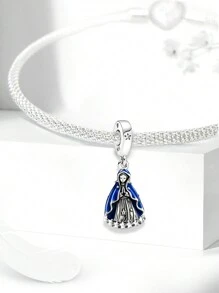 1 pièce Pendentif charme pendentif boule Maria, convient pour les bracelets, bijoux femme DIY