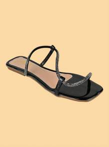 Women's Flat Casual Comfortable Luxurious And Delicate Flat Shoes - màu đen - Xem 3