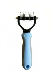 1 件双面防缠结宠物梳，不锈钢猫/狗美容刷除毛工具 - 彩色 - 查看 12