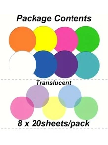 8Packs Clear Writable Index Sticky Notes, Transparent Waterproof Memo Pads, Mixed Colors For Office, School And Organizing - Multicolor - View 11
