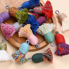 2 chiếc 13*33mm Bohemian đầy màu sắc thủ công tua rua mặt dây chuyền làm đồ trang sức vòng tay vòng cổ bông tai móc khóa tự làm vòng hoa trang trí nhà thủ công - tua - Xem 10