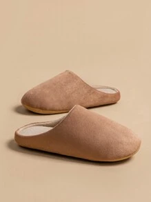 日本男士四季静音拖鞋 - 软底室内静音拖鞋，适合招待客人/办公室/居家穿着，男女通用 - 卡其色 - 查看 3