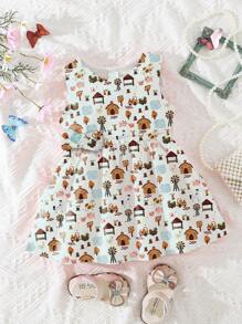 Roupas De Bebe Menina Vestido Infantil Romper FAZENDINHA