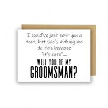 Thẻ cầu hôn, Thẻ phù rể hài hước, Thẻ Will You Marry Me, Quà tặng tiệc cưới, Ý tưởng cầu hôn - nhiều màu - Xem 8