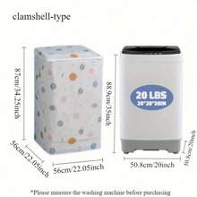 1PC Dustproof And Moisture-Proof Washing Machine Cover For Household Roller Washing Machine