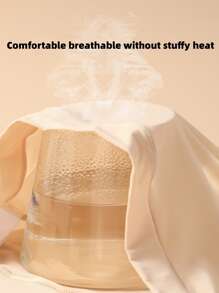 2pcs Set Solid Color Seamless Ultra-Thin Thermal Underwear Autumn And Winter Long Sleeve Round Neck Tops Women's Casual Wear And Underwear