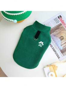 1 pezzo Pile iper-fibra, smanicato casual minimalista, spesso e caldo per gatti e cani in autunno/inverno (multicolore)