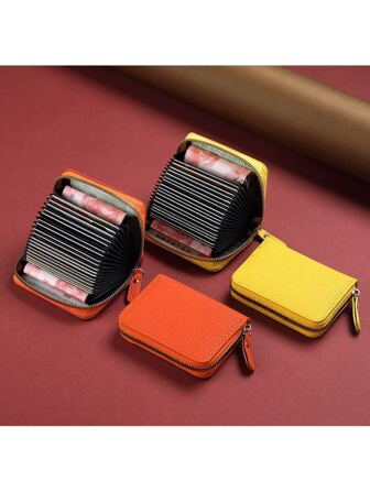 Card Bag With Large Capacity And Multiple Card Slots Driver's License Holder Men's And Anti Demagnetization Anti-Theft Brush Wallet Exquisite High-End And Compact Gifts For Card Holder Wallet Business Card Holder Credit Card Holder Women For Women Wallet Mini Wallet Purse Wallet Card Wallet