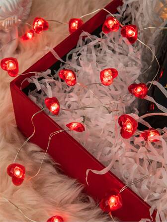 1pc-Heart String Lights, 10FT 30 LED Heart Fairy String Lights Battery Operated Room Decor Mother's Day Decor,Valentines Decorations For Indoor Outdoor Home Bedroom Wedding Anniversary Party,Heart Fairy Lights Romantic Decor Home Bedroom,Table Decoration,Mother's Day Centerpieces,Mother's Day Decoration, Mother's Day Gift, Mother's Day Gift Decorative Light,Room Decor