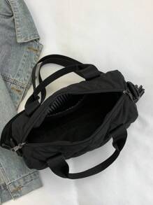 New Diamond Grid Casual Large Capacity Women Handbag, Youth Outdoor Tote Bag