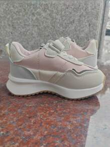 1-3 岁宝宝阿甘风格鞋，男女款钩环透气运动鞋，男童运动鞋，儿童休闲时尚鞋 - 粉色 - 查看 6