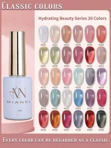 MIANEL 12ML/PCS 30- Colors Ice Clear Nude Jelly Gel Nail Polish Top Selling Pink Nails Blue Nails White Nails Red Nails Black Nails Gel Polish Suitable For 4 Seasons For Nails And Toe Nails UV Light Nails Nail Art Salon Use Fall Nails Christmas Nails Perfect For Nail Art Salons Use And DIY Use ,Nail Supplies Gifts For Girls Soak Off Semi Permanent Varnish Manicure - Multicolor - View 15