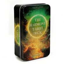 Cartas del Tarot de "Starlight Harmony": Juego de 78 cartas de tarot - Juego de adivinación del tarot, con simbología natural de edición estándar, juego de rol con cartas de cartón de alta calidad, adecuado para jugadores a partir de 14 años, juego de adivinación, juego de fiesta familiar, juego de entretenimiento con amigos, juegos de fiestas y regalos para Halloween, Acción de Gracias, Navidad