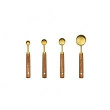 4/8 件套木柄不锈钢量杯量勺套装，银色/金色/黑色可选，咖啡量杯套装，鸡尾酒秤配件，量勺套装，家用量勺，嵌套式设计，易于收纳，鸡尾酒秤配件，烘焙工具，食品，厨房，旅行，厨房用品，厨房工具，酒吧配件，厨房量具，咖啡勺，调料勺，耐用厨房烘焙工具，厨房必备品。 - 彩色 - 查看 17