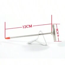 1 Stück Edelstahl Kaffee Thermometer, Küchen Milch Stifttyp mit Clips, präzises Thermometer, herausziehbare Blumennadel für handgebrühten Kaffee