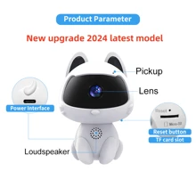 1pc Cute White Smart Cat-Shaped Home Security Camera, Wireless IP Camera For Remote Monitoring Via Smartphone, Dual-Way Audio, HD Cam For Pets & Elders, Night Vision, Multi-User Sharing