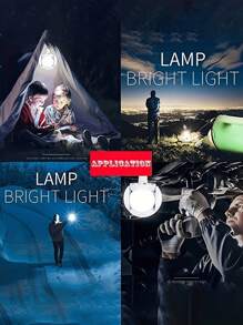 1 đèn lồng LED năng lượng mặt trời có sạc USB và màn hình hiển thị nguồn, thiết kế nhiều đèn có thể gập lại, móc treo tiện lợi, thích hợp cho các cuộc phiêu lưu ngoài trời và trường hợp khẩn cấp, diện tích chiếu sáng lên đến 60 mét vuông - Nhiều màu - Xem 8