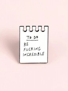 1 chiếc trâm cài áo hình chữ cái hoạt hình dễ thương cho trẻ em - Nhiều màu - Xem 1