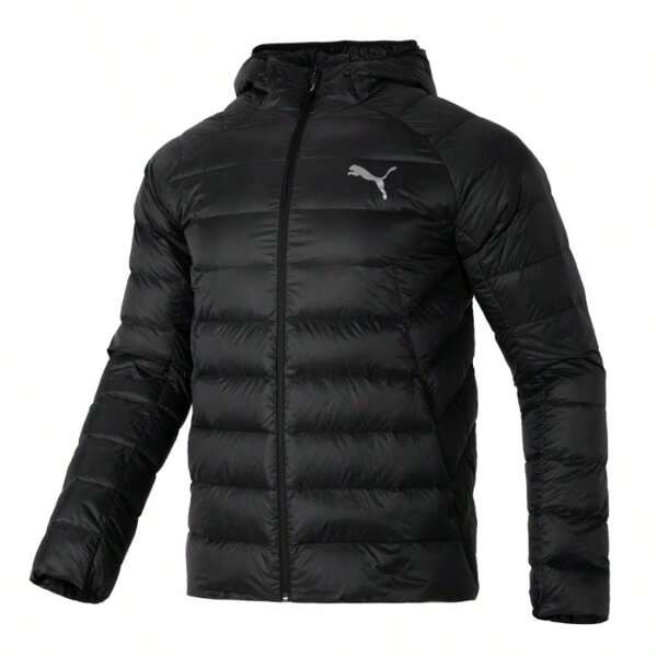 Puma Down Jacket Men's Light Sports Down Jacket Warm Casual Wear Hooded Down Jacket 672393-01