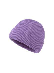 1 Pc Unisex Solid Knitted Beanie Cap, Y2K Style Knit Hat, Warm & Versatile For Skiing, Outdoor, Winter, Casual - Knitted Hat - View 39