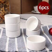 Juego de 6 platos pequeños de salsas, cuencos de cerámica para salsas y alimentos, plato para salsa de 1 oz, plato para salsas y quesos, plato creativo para ketchup, salsa de soja, barbacoa, sushi - Multicolor - Ver 3