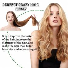 100毫升（3.38液盎司）完美狂野造型喷雾，男女通用，富含甘油，免洗持久丰盈配方，不留残余，打造纹理感，适合中性发质 - 速干控油
