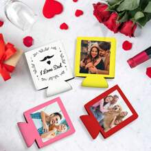 Fundas personalizadas para latas de 1 paquete, refrigerantes de neopreno aislados personalizados a granel con logotipo, imagen, texto, refrigerantes plegables para latas para bodas, fiestas de cumpleaños, botellas de agua, multifuncionales, decorativos, antihongos, reutilizables, adorables, de alta calidad, lindos, modernos, personalizados, únicos, regalos ideales para él, regalos ideales para ella, novia, familia, amigos, hijo, estudiantes, trabajadores, niños, comedor, baño, sala de estar, dormitorio, oficina, salón de té, escuela, hogar