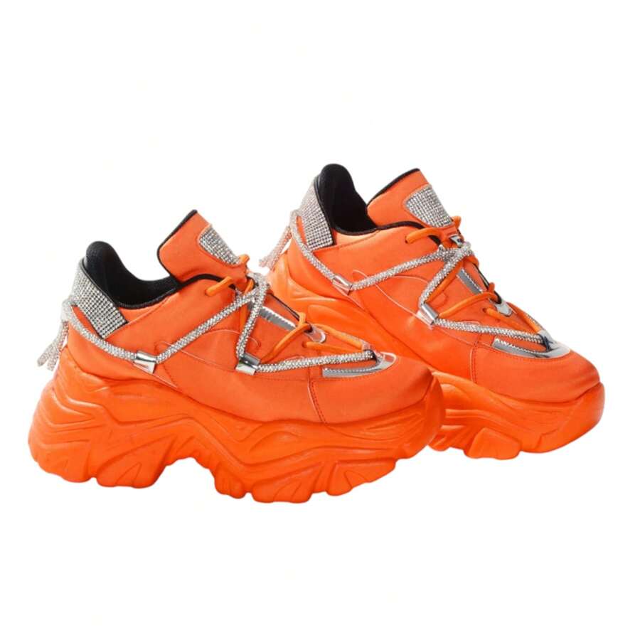 Tenis de plataforma - Naranja - Ver 1