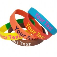 25pcs Custom Rubber Bracelets Personalized Silicone Wristbands Customized Bulk For Events, Support, Wedding, Awareness, Motivation Customizable,Multi-Functional,Durable,Ornamental,Cute,Soft,Adorable,High-Quality,Custom,Personalized,Unique,Ideal Gifts For Him,Ideal Gifts For Her,Her,Girlfriend,Family,Friends,Son,School Students,Workers,Kids,School,Office,Wedding Essentials,Warm Ambience,Home & Living,Customized Party Accessories,Festive Calendar - Multicolor - View 2