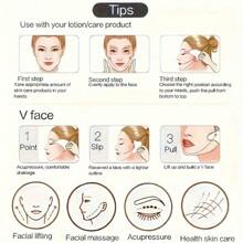 1 件 ABS 塑料面部美容按摩工具套装，带滚轮按摩器和刮痧板，适用于身体和背部，粉色、美容、护肤产品、水疗、自我护理、护肤工具、面部护理、美容师用品、按摩、面部按摩工具、面部滚轮 - 白色 - 查看 6