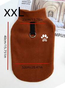 1 pezzo Pile iper-fibra, smanicato casual minimalista, spesso e caldo per gatti e cani in autunno/inverno (multicolore)