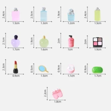 Micro Landscape Creative Imitation Cosmetics - Makeup & Perfume, Lipstick, Eyeshadow, DIY Decorative Accessories, Mini Miniature Figurines, Resin Decor, Decoration House Accessories, Holiday & Gifts Birthday Graduation - Multicolor - View 12