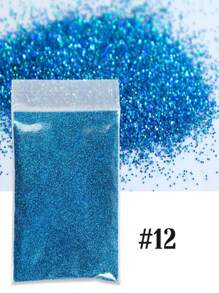 10g 全息 20 色指甲闪粉闪亮激光精细颜料粉美甲凝胶抛光指甲装饰配件 - 彩色 - 查看 18