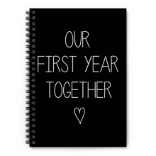 1 PC Our First Year Together Notebook, Spiral Journal Notebook For Friendship, To-Do List Notepad, Christmas Gifts For Wife/Husband, Anniversary Valentine's Day Gifts, Idea For Office & Home Use, 5.5x8.3 Inches Size