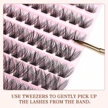 MEM 120pcs Bundle False Eyelashes, D Curl Volume Individual Lash Extensions, Makeup Tools For Natural & Dramatic Effects, DIY At Home - Black - View 5