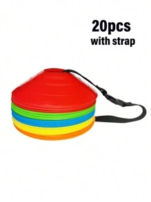 5 件/10 件/20 件/30 件足球训练标记盘、圆口标记板、敏捷训练锥、小障碍物 - 彩色 - 查看 12