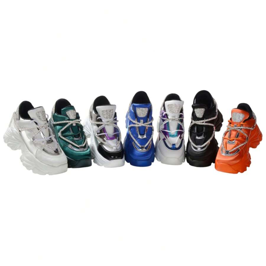 Tenis de plataforma - Azul - Ver 1