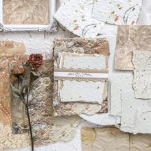 20 pezzi/confezione Carta da scrapbooking vintage goffrata, carte da decorazione DIY, regali per le vacanze, materiali per collage fatti a mano, album di ritagli personalizzati, forniture scolastiche creative